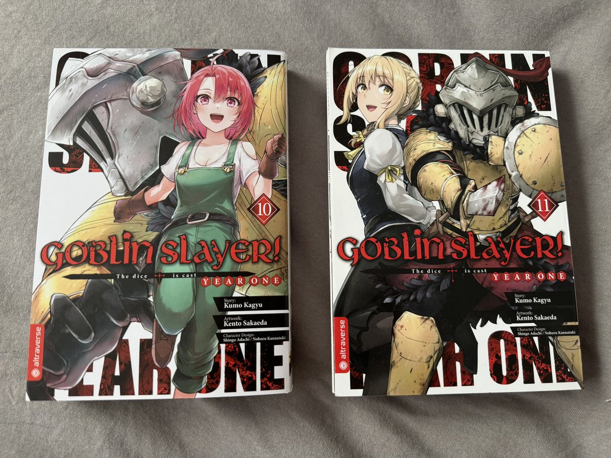 PakatoChan's tweet photo. Diese 2 konnt ich bereits letzte Woche lesen.❤️

#manga #goblinslayer #mangalove #gelesen https://t.co/Y3AIa1lJUD