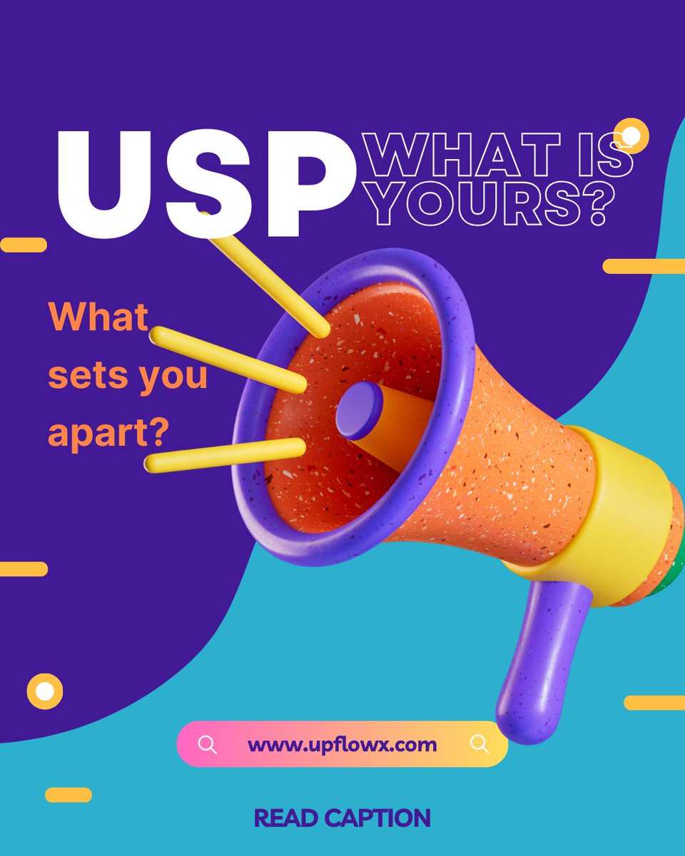 UpflowX's tweet photo. Why is your USP crucial? It differentiates you from the competition and highlights your unique value.

Start defining your USP today! Comment USP.

#upflowx #USP #MarketingSoftwere #HealthAndWellnessCoaches #BusinessTips #HealthCoaching #automation https://t.co/UBQyTi2BE8