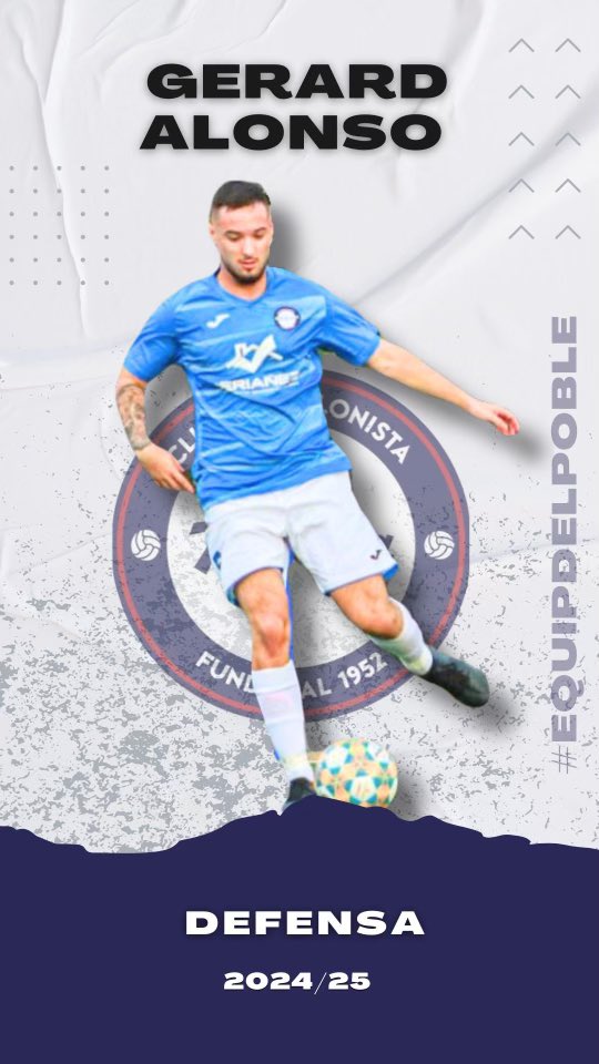 CBTERLENKA's tweet photo. 𝗔𝗠𝗔𝗧𝗘𝗥 𝗔 ~ 𝗥𝗘𝗡𝗢𝗩𝗔𝗖𝗜𝗢́𝗡

Vuelve Gerard Alonso. Tras su experiencia australiana, el lateral izquierdo regresa a nuestra entidad con las pilas cargadas. Sexta temporada ya como amateur, y muchísimas ya a su espalda en el club.

#equipdelpoble #futbolcat https://t.co/1NZt7fOh6O