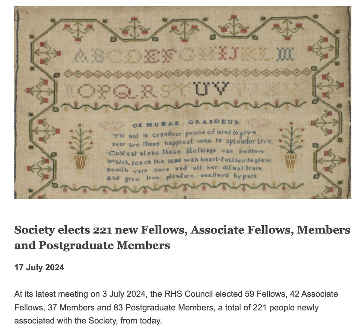 Royal Historical Society (@royalhistsoc) on Twitter photo We are very pleased to announce the election of 221 new Fellows, Associate Fellows, Members and Postgraduate Members <a href="/RoyalHistSoc/">Royal Historical Society</a> bit.ly/3zKaNJr
New members work in many fields of historical research, teaching & promotion in the UK & internationally #twitterstorians We are very pleased to announce the election of 221 new Fellows, Associate Fellows, Members and Postgraduate Members <a href="/RoyalHistSoc/">Royal Historical Society</a> bit.ly/3zKaNJr
New members work in many fields of historical research, teaching & promotion in the UK & internationally #twitterstorians