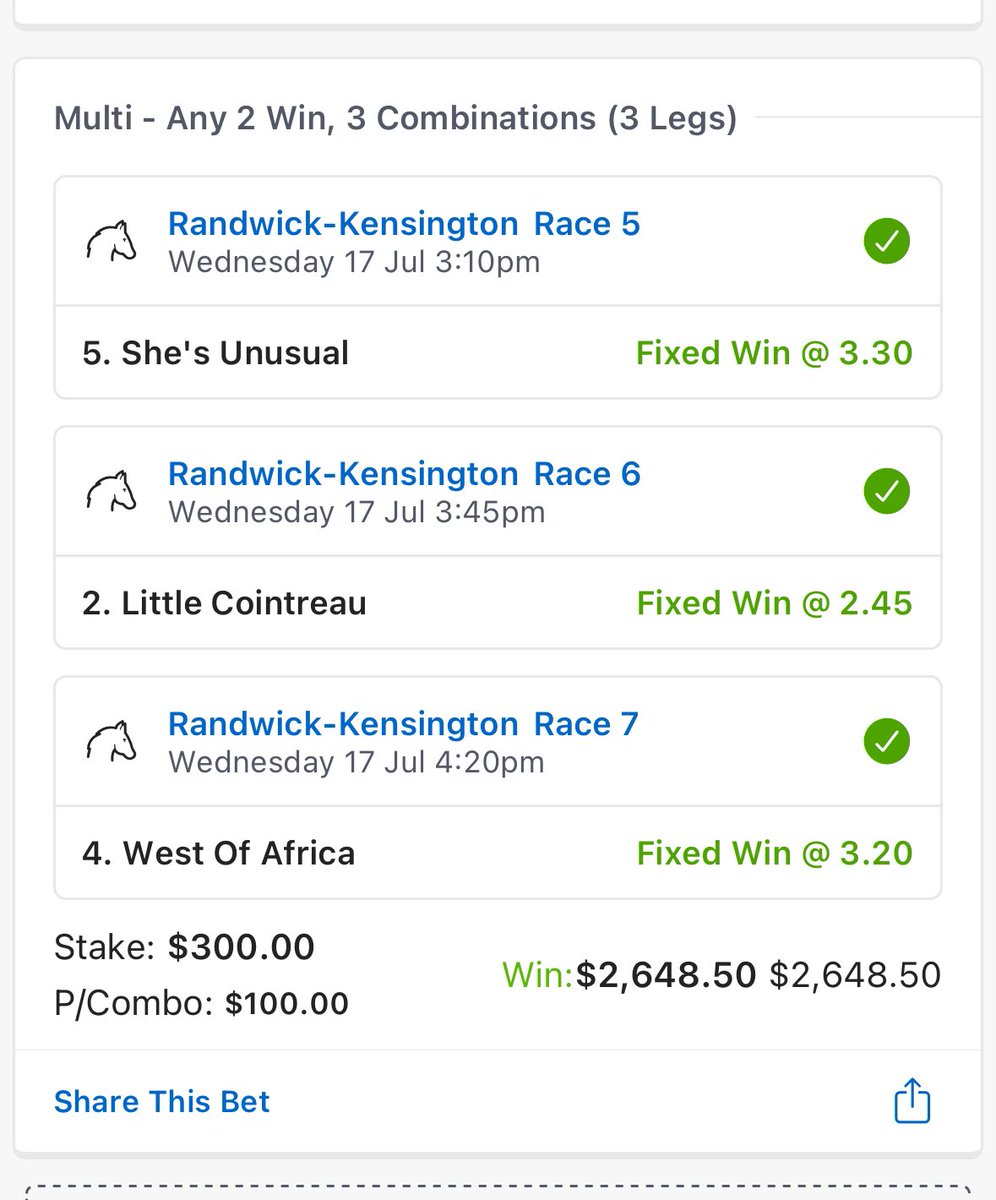 bull4848's tweet photo. @LizzieJelfs you are a legend! Great tipping! I missed the R4 winner, came late to the party today, could have been much bigger day but this would do! https://t.co/Ik4hr9BPWB