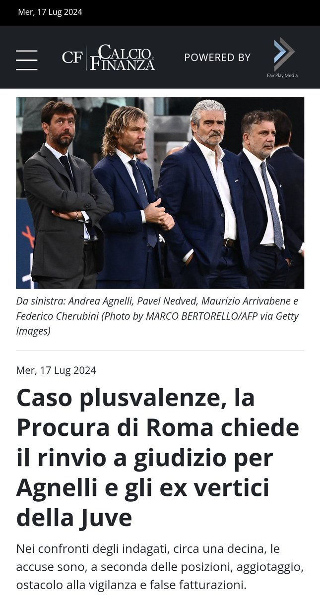 IMINTER2024's tweet photo. Chissà che dice la caviglia di @aliasvaughn del rinvio a giudizio da parte della Procura di Roma di Agnelli&C. 🤔
#juventus
#aliasvaughn
#Agnelli
#Paratici
#Arrivabene
#Nedved https://t.co/dFCOORCRpl