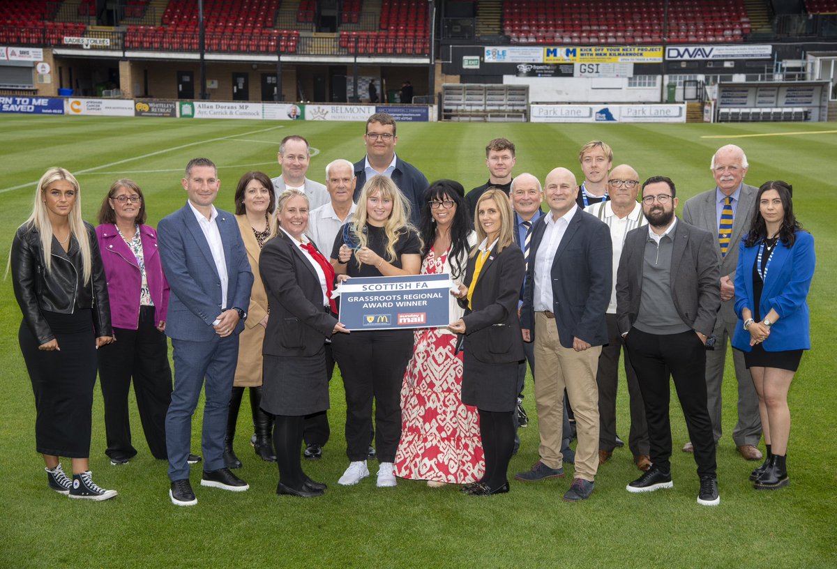 ScotFASouthWest's tweet photo. #GrassrootsFootballAwards 🦸‍♀️🦸‍♂️

Congratulations to the Scottish FA South West Regional winner of Best Community For All Project in Football 2024, @officialEKFC 👏⚽️

 @FunFootballUK @McDonaldsUK @Sunday_Mail https://t.co/gWf0JKaiGB