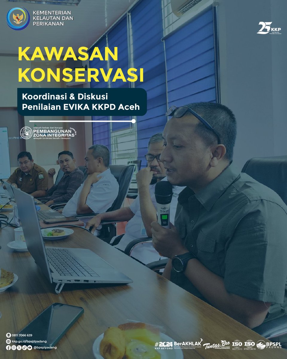 BPRLPadang's tweet photo. Untuk memastikan kelengkapan laporan bukti dukung dalam upaya peningkatan nilai EVIKA, akan dilakukan inventarisir oleh tim kecil dari DKP Aceh, #SahabatBahari
Wah semoga #KKPD #Aceh bisa masuk pengelolaan oprimal yaπ
#SailBeyondWithBlueEconomy #KawasanKonservasi https://t.co/GXW1kCALFa
