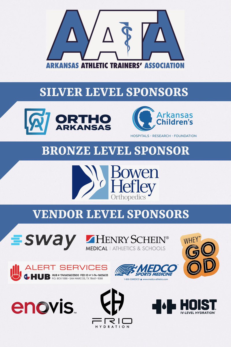 Thank you to our membership for attending the 2024 AATA Annual Symposium! We had a #greAT time with 3 #greAT speakers as well! Thank you as well to our sponsors and vendors! See you next April in Little Rock! <a href="/SWATAD6/">SWATA</a> <a href="/NATA1950/">NATA</a>