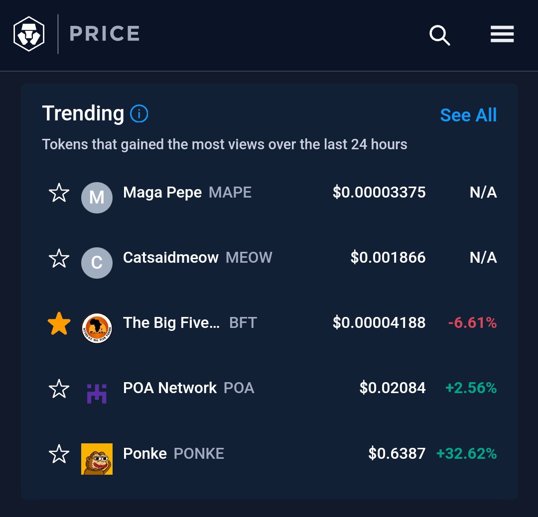 bigfivehodler's tweet photo. #BFT Trending #3 on @cryptocom 🔥

⤵️
https://t.co/hyBAyFar5F https://t.co/T2eS1EQ14m