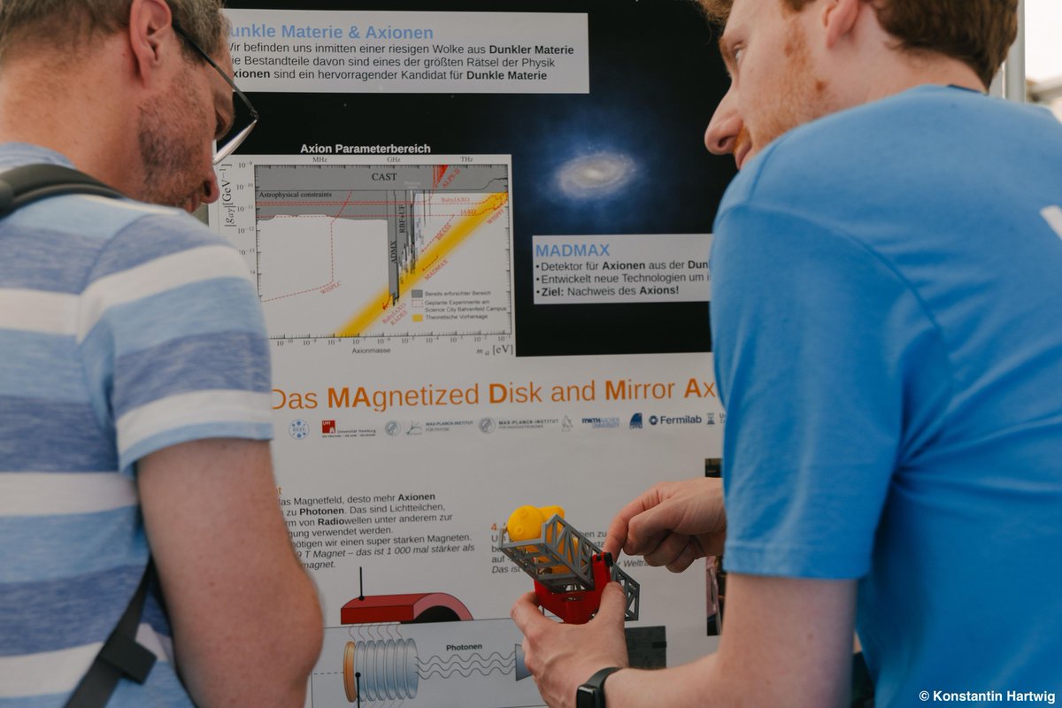 iaxo_official's tweet photo. Last June we participated in two open days at @desy and @UniBonn to present #IAXO and #BabyIAXO to the public. We like to show our 3D printed model to explain the different parts of our experiment that aims to detect solar #axions and new physics
#scienceoutreach #particlephysics https://t.co/LXydrfskIM