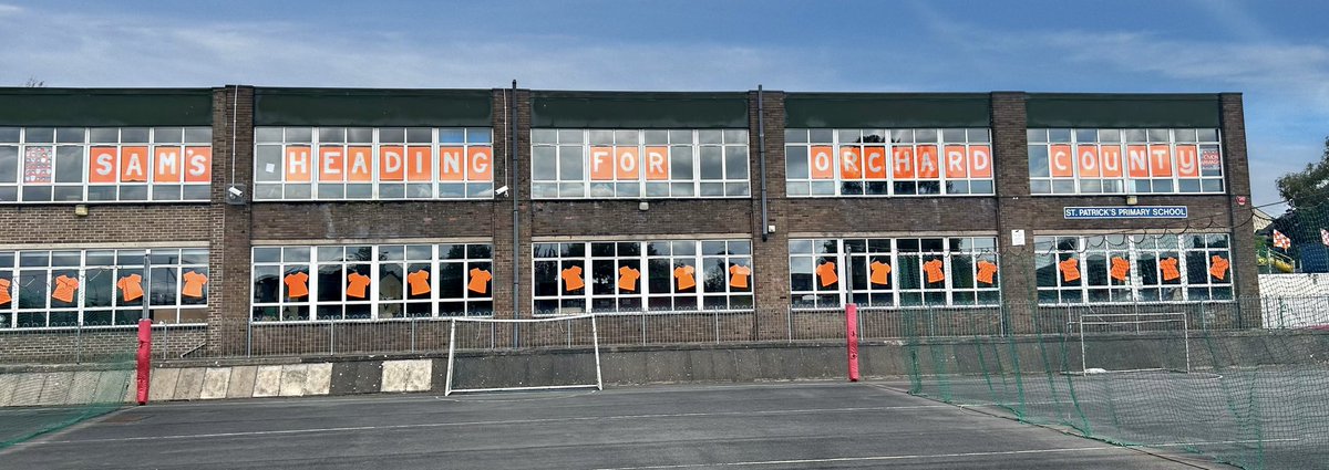 StPatsPSArmagh's tweet photo. 🟠⚪️ Sam’s Heading For Orchard County 🟠⚪️

The St. Patrick’s PS Armagh family has no doubt about what’s happening next weekend!

Good luck to all @Armagh_GAA - you have made us all so proud already. One more! 🧡🤍

Up the Orchard! Come on Armagh!

#ArmaghForSam @ArmaghFans1889 https://t.co/aBii30Sdrv