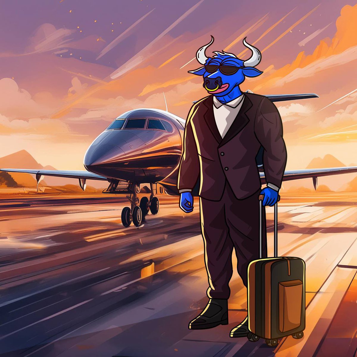 Suit up, it's game time! 💪

#RichoTheBull is about to make your wallet fly higher than his private jet! 🚀

Strap in for the journey to new highs!💼🐂 #TapToEarn #memecoin
