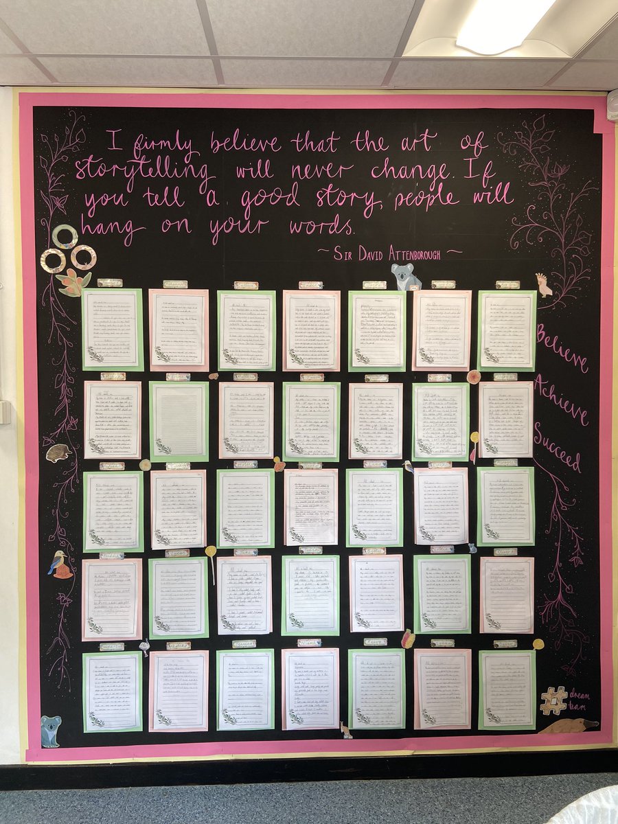 clairewood03's tweet photo. ⭐️Our WOW writing wall is ready & raring to go for September. We certainly think our work looks Home Among the Gum Trees… ⭐️#classdisplays #Newclass #Twinkldisplays @Jolly12Lucy @MasefieldCP @twinklresources @TwinklKS2 🩷💜💚 https://t.co/tZ4uKyb3AZ