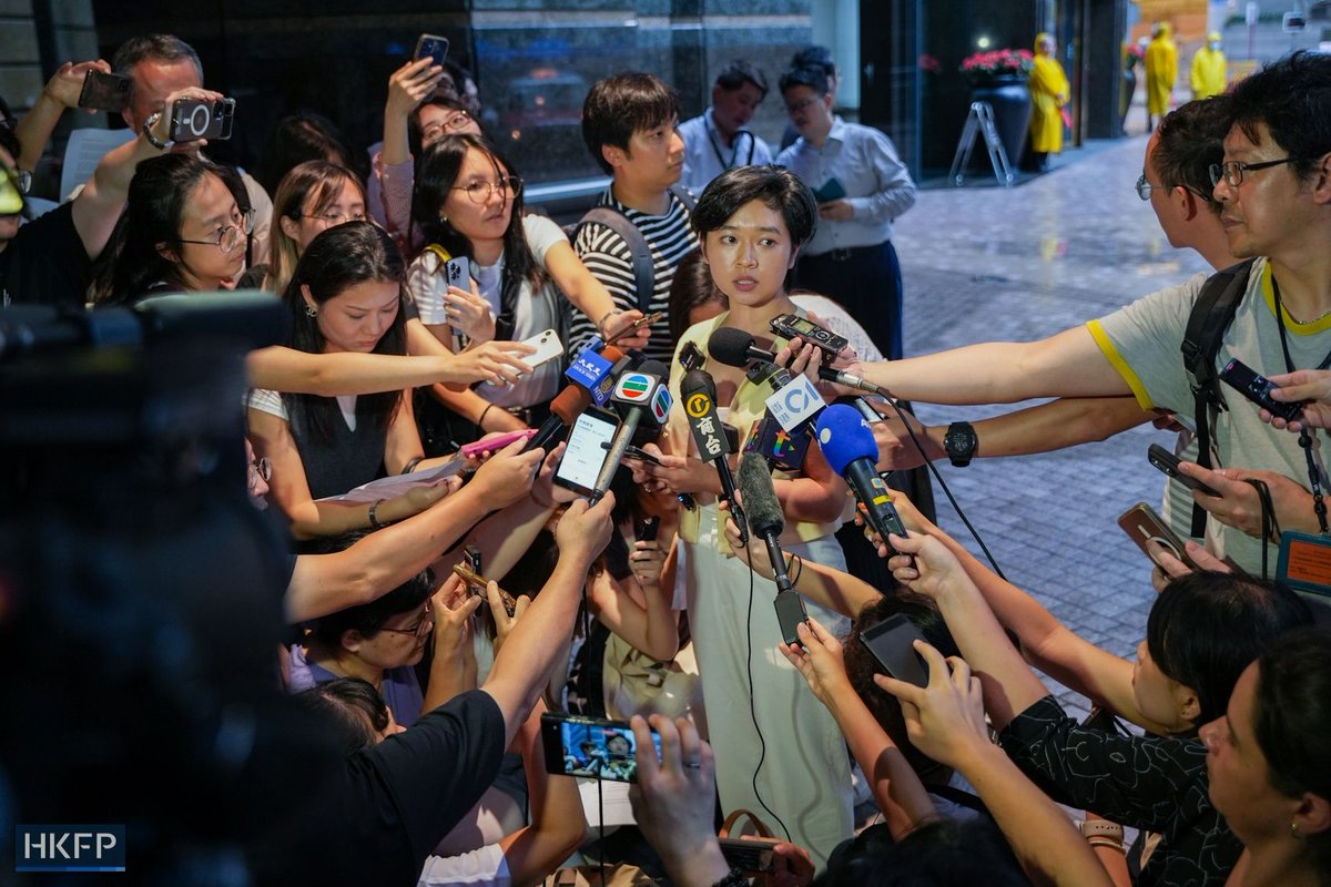 hkfp's tweet photo. American newspaper The Wall Street Journal has terminated Hong Kong-based reporter Selina Cheng weeks after she was elected chair of the city’s embattled Hong Kong Journalist Association. 

In full: https://t.co/ZiQbd0aYD7 

Photos: Kyle Lam/HKFP. https://t.co/iNNSW7MBtj