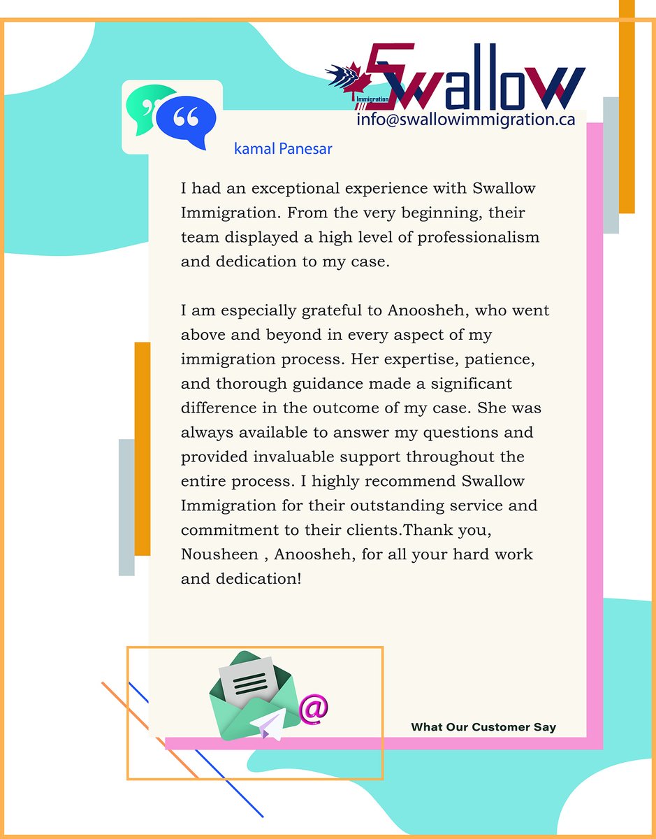 NewbrunswickCa's tweet photo. Customer Reviews of Swallow Immigration Consultancy Inc
Read More:
https://t.co/JJWXebQgw8
#customerreviews #newbrunswick #canada #swallowimmigrationConsultancyInc #clients #review #googlereviews #feedback #Fredericton #immigrationservices https://t.co/qdgi67fK2I