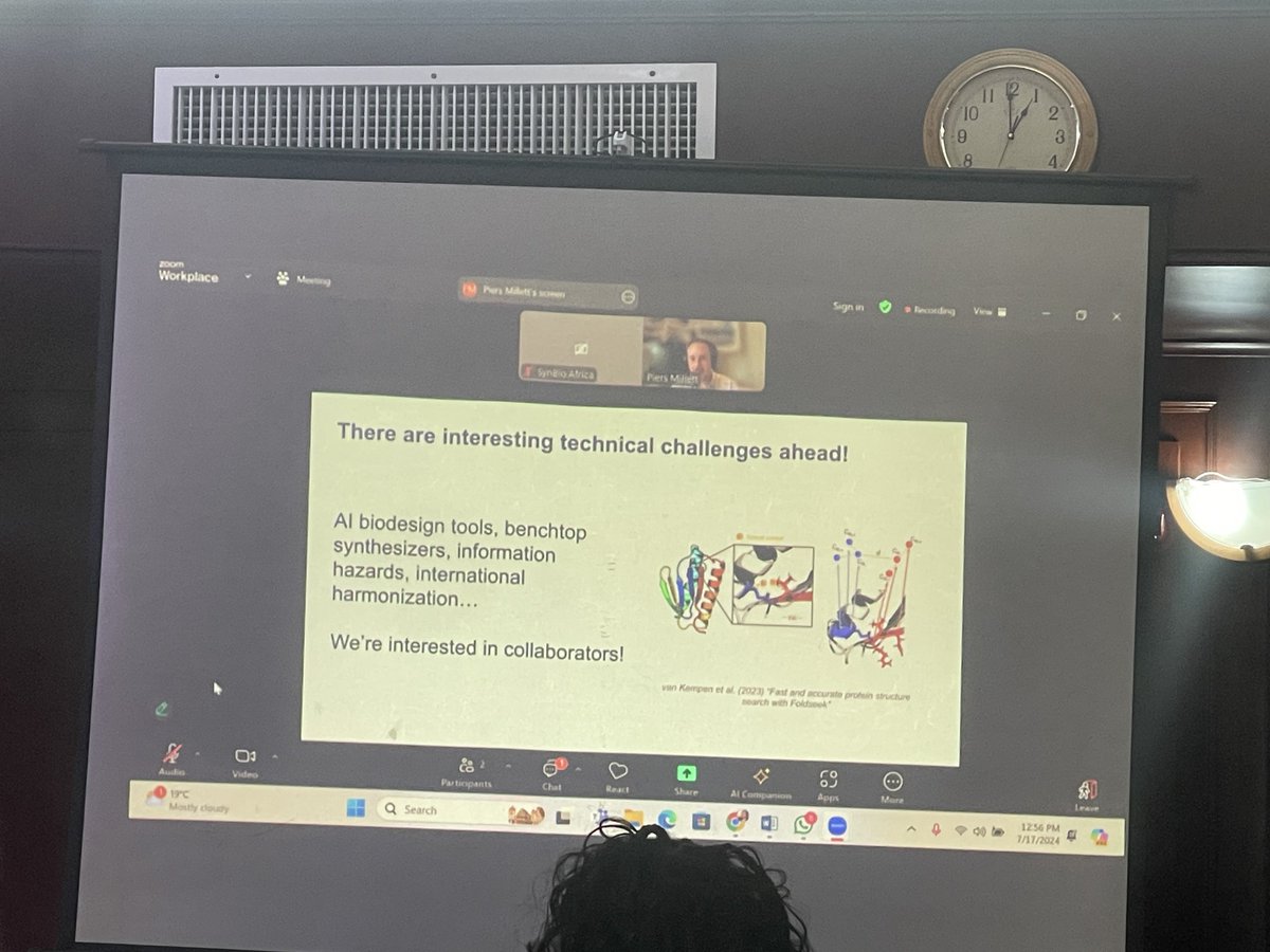 SynBioAfrica's tweet photo. Dr. Piers Millet Executive Director @IBBIS_bio delivered a powerful #Virtual keynote on biosecurity best practices for emerging innovations in agriculture and biosciences.
@otimgeoffrey25
#conference #SBA3.0 #Innovation #SyntheticBiology https://t.co/bYrOxwsEkX