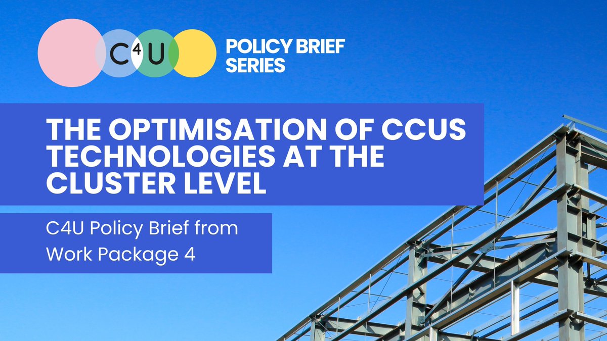 The first policy brief in our new C4U series identifies 5⃣ practical recommendations for promoting #sustainable deployment of #CO2 transport for #CCS which is:
💸Economic
🌿Environmentally benign
👩🏾‍🔧Safe

Read it here: c4u-project.eu/the-c4u-policy…