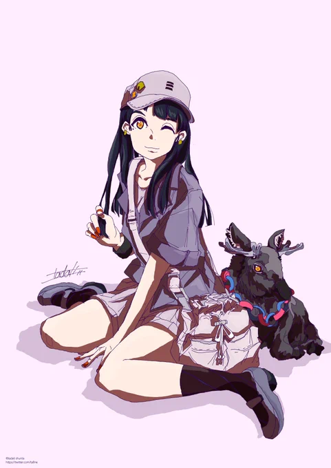 ヘラジカ座り。 
