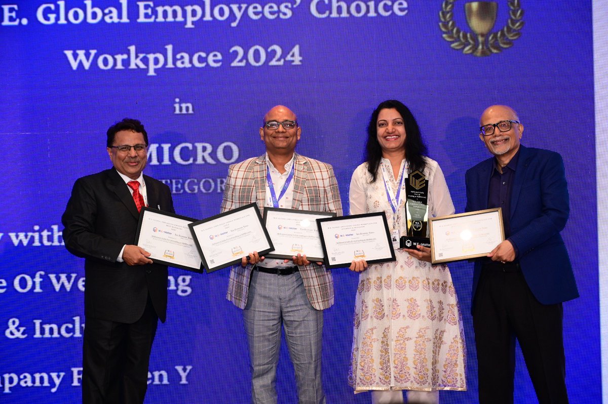 SkillRecruit's tweet photo. We are delighted to share that SkillRecruit has been awarded at the WE Global Employees Choice Awards 2024. Our gratitude goes to W.E. Matter Global for the invitation and for bestowing this accolade upon us. We appreciate the recognition of our commitment and efforts. 
#WEAwards https://t.co/iZewF6RONJ