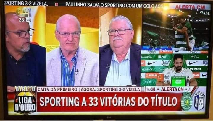 Descobri esta pérola guardada no meu computador, de agosto de 2023.
Não foram 33. Bastaram mais 25.

#SportingCP
