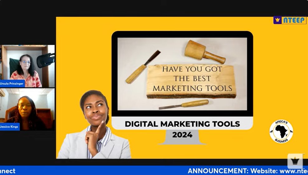 nteepconnect's tweet photo. We were honored to have Mag (FH) Ursula with us today, sharing her invaluable insights on "Digital Marketing Tools for Startups."

Connect with Ursula on LinkedIn: Ursula Prinzinger
Missed the session? Watch it on YouTube: https://t.co/TTYQ3JiT4Q

#NTEEP 
#AfricanEntrepreneurs https://t.co/S9kIGb1NeT