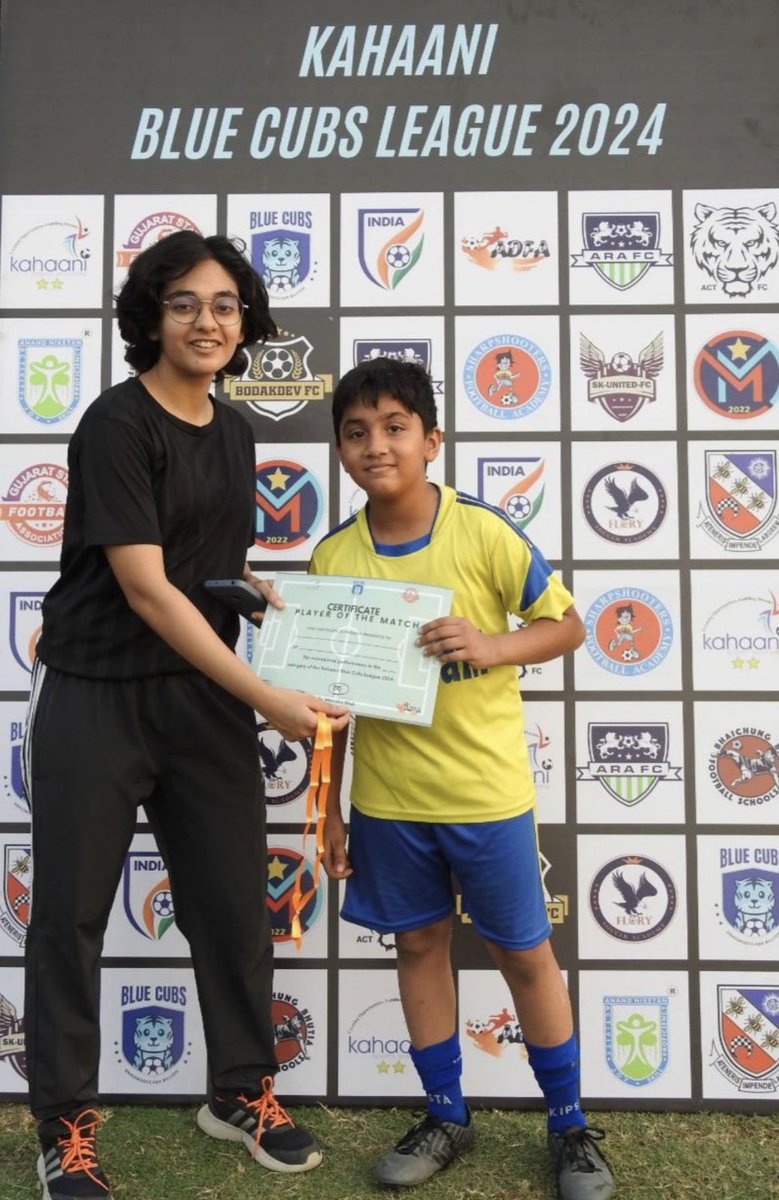 vinayverma99's tweet photo. Sharing on behalf of #LavanyaVerma  I'm excited to share the successful conclusion of the @FC_Kahaani Blue Cubs League 2024. It is a part of the broader Blue Cubs Programme, an elite grassroots programme by the @IndianFootball #BlueCubs #Football https://t.co/fY1hEyVySi