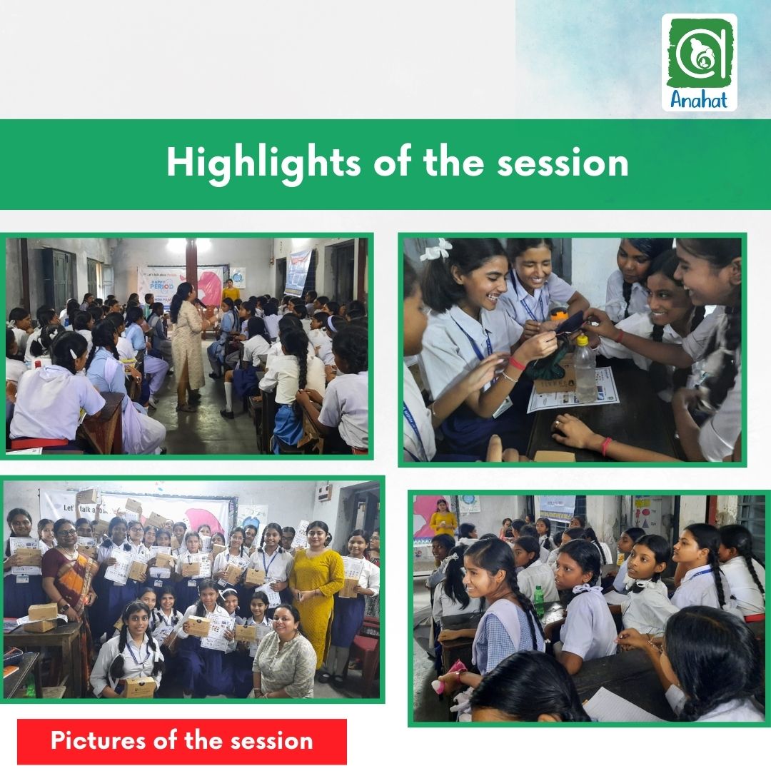 AnahatForChange's tweet photo. We conducted an awareness session at Burnpur Subhaspally School, Asansol, where we engaged with more than 100 girls and spoke to them about menstrual health and hygiene.  

This initiative was supported by India Power under the CSR program.
#menstrualcycle #menstruation #period https://t.co/OBMeOUAEzG