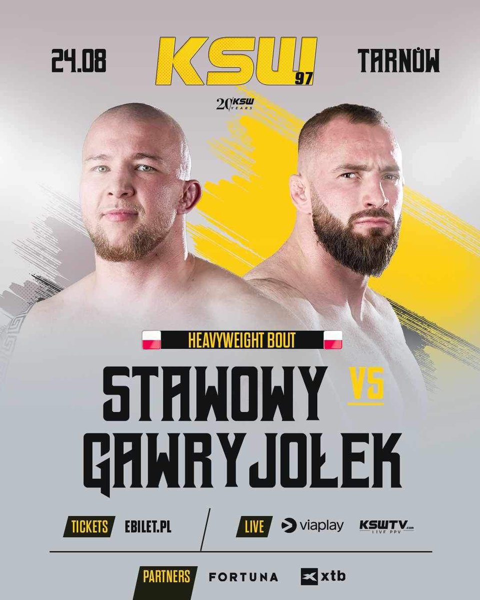 CzasNaMMA's tweet photo. Kolejny dzień, kolejne ogłoszenie na #KSW97 🚨
Filip Stawowy stosunkowo szybko powraca do klatki po porażce, której odniósł na #KSW94 z Ivanem Vitasovicem.
Troszkę dłużej musieliśmy czekać na powrót Kamila, który do tego pojedynku również będzie podchodzić po porażce, ale że zdecydowanie lepszym zawodnikiem.
Który z Panów wróci na zwycięską ścieżkę❓👀