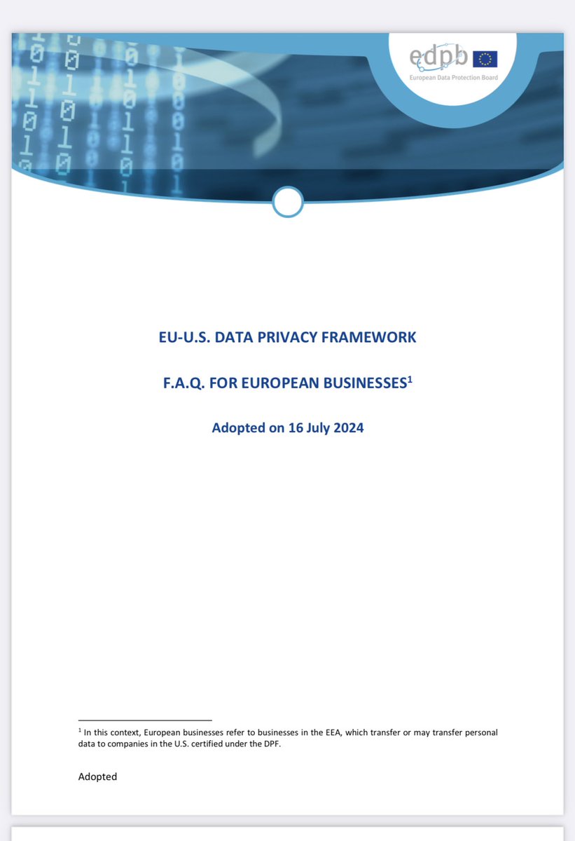 EU-US Data Privacy Framework FAQ for European businesses edpb.europa.eu/system/files/2…