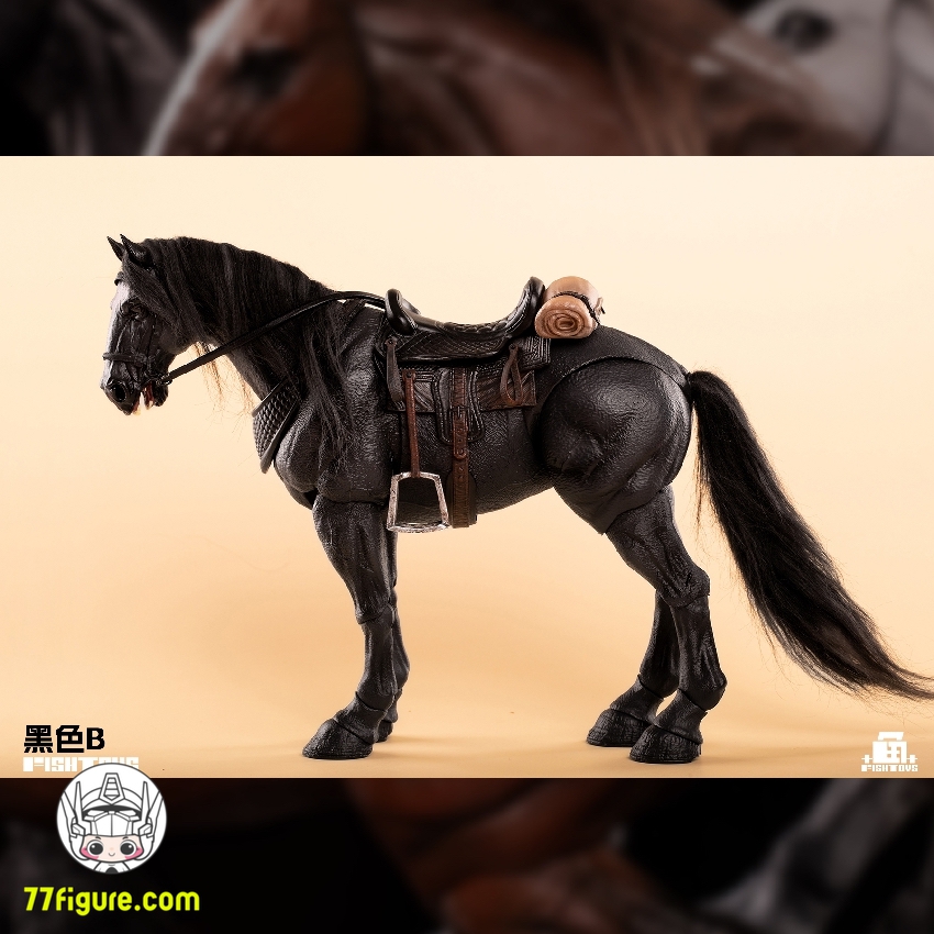 77figure's tweet photo. [先行販売] 魚卜イズ 「ウェイストランド」シリーズ黒馬 B版 塗装済み可動フィギユア
全額：11200円（税込み）
--------
👇詳細・アップデートのリンク👇
https://t.co/pUGAsJOf6B

＃魚卜イズ ＃中華オリジナル ＃d20studio ＃FishToys ＃素体 ＃動物 ＃基本馬 ＃おもちゃ ＃馬 https://t.co/6IbMLHd0kk