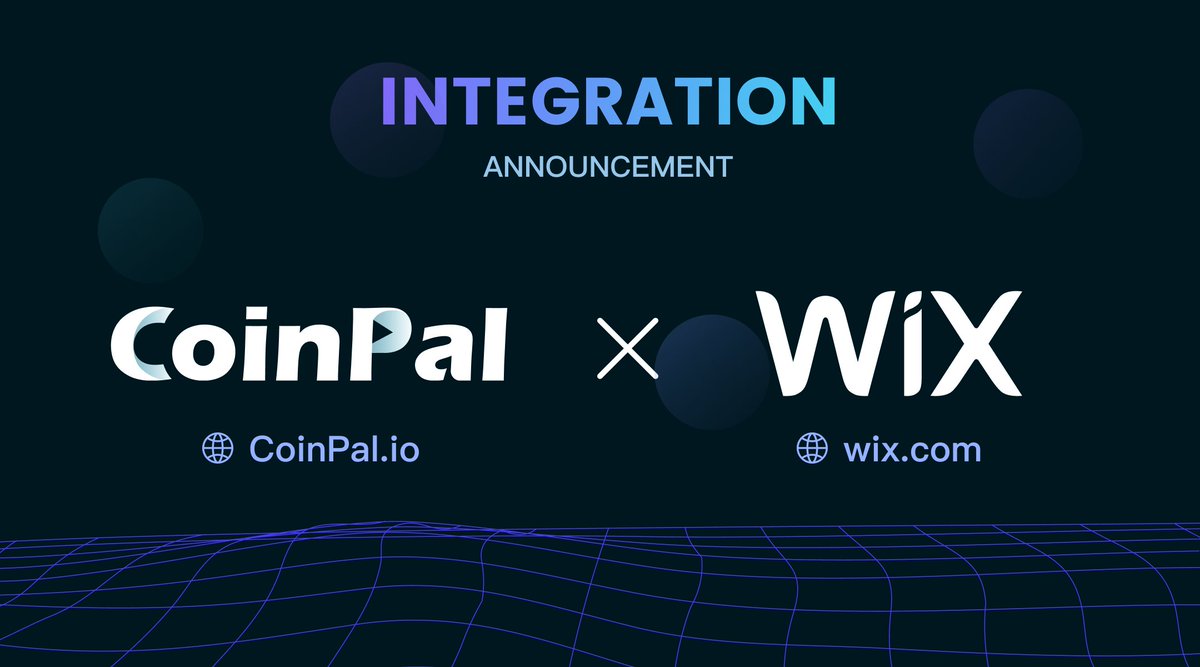 🚀 Exciting news! #Coinpal now integrates with https://t.co/YDIkbyRGiU @Wix,  the renowned website builder with 260 million users worldwide! 🌐✨ check  now 👇https://t.co/UbUykH0Xjf With support for over 60 cryptocurrencies, WIX  users can now