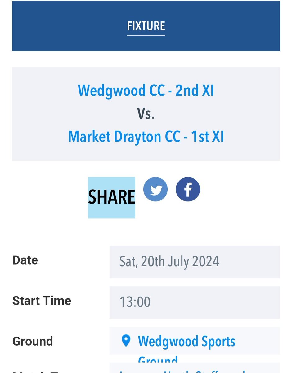 Market Drayton Cricket Club tweet media