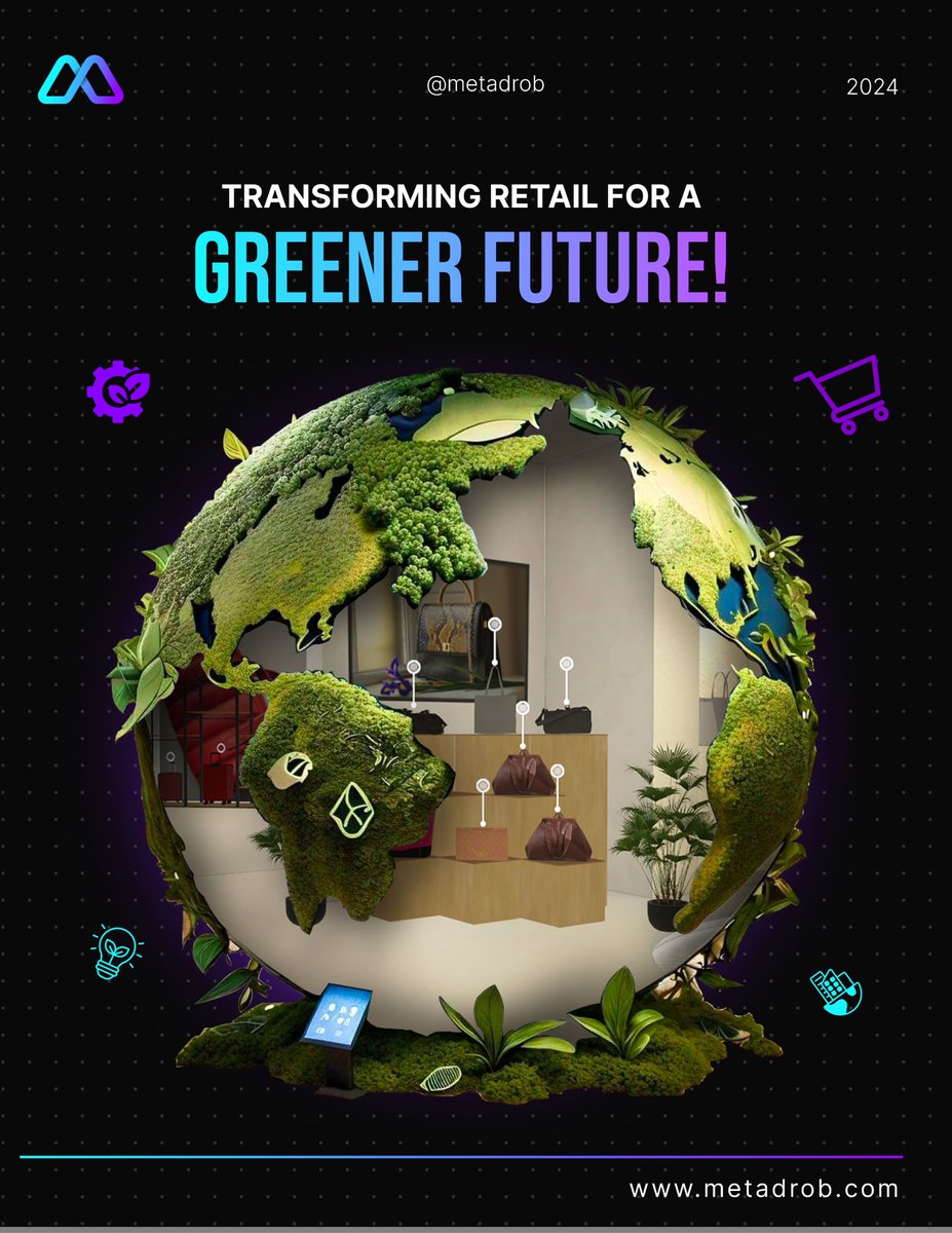 Metadrob_'s tweet photo. By enabling retailers to create immersive 3D virtual showrooms, we reduce the need for physical stores, cutting down on carbon footprints and minimizing waste. ♻Together we can make a difference!💚
#MetadrobCares #SustainableFuture #WasteReduction #GreenRetail https://t.co/8uTj3COHpE