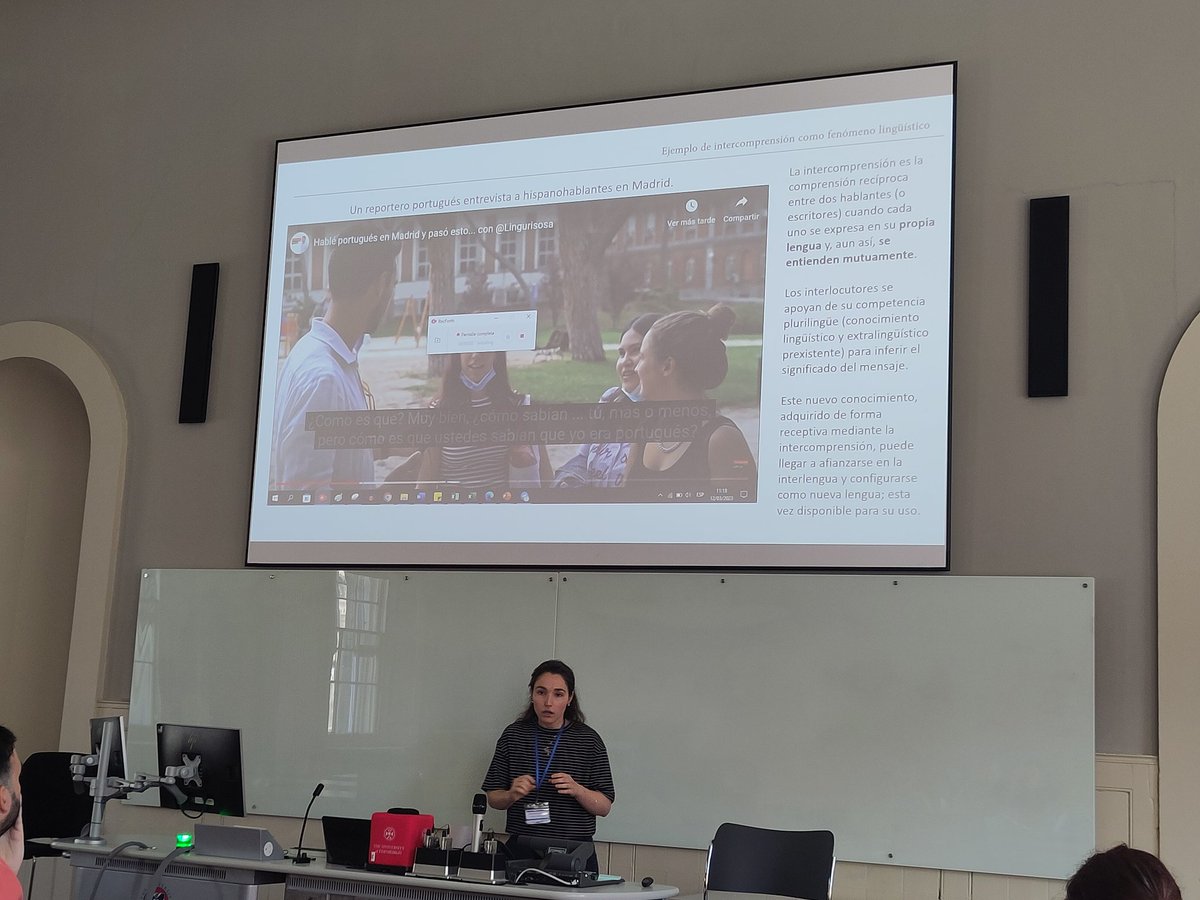 <a href="/LourdesBarquin/">Lourdes Barquín Sanmartín</a> presenta su investigación que aúna la intercomprensión con el contraste aspectual en ELE como L3