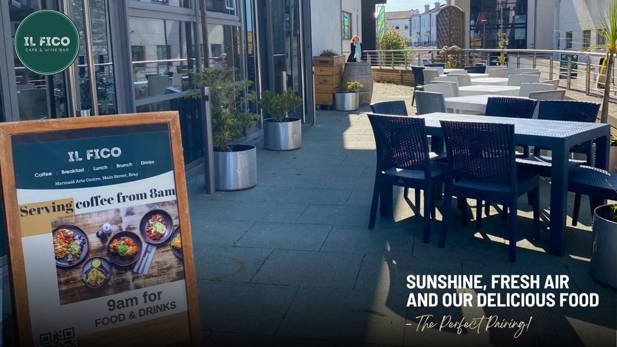 IlFicoBray's tweet photo. Wicklow's sunshine is calling! ☀️

Enjoy your meal &amp; a cool breeze on our outdoor patio at IL Fico!

Fresh air, vibrant vibes, delicious food &amp; drinks! Book now 👇

📧 hello@ilfico.ie
🌐 https://t.co/ch2KBuoQKP

#dublinrestaurants #dublinfood #food #outdoordining #alfrescodining https://t.co/GbeCtT0JmR