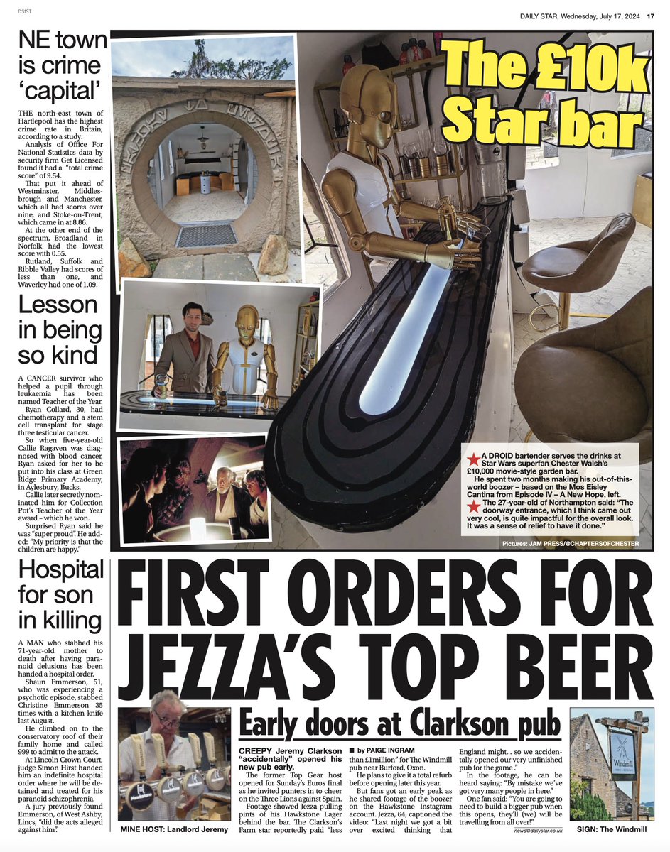 Chaptersofches's tweet photo. It's ya boy in the daily star for the cantina.

Plus some others online

https://t.co/v7YTQXltra

https://t.co/gLIRsPieBH

https://t.co/76F6O8VbGi https://t.co/2H6wDCD6Pd