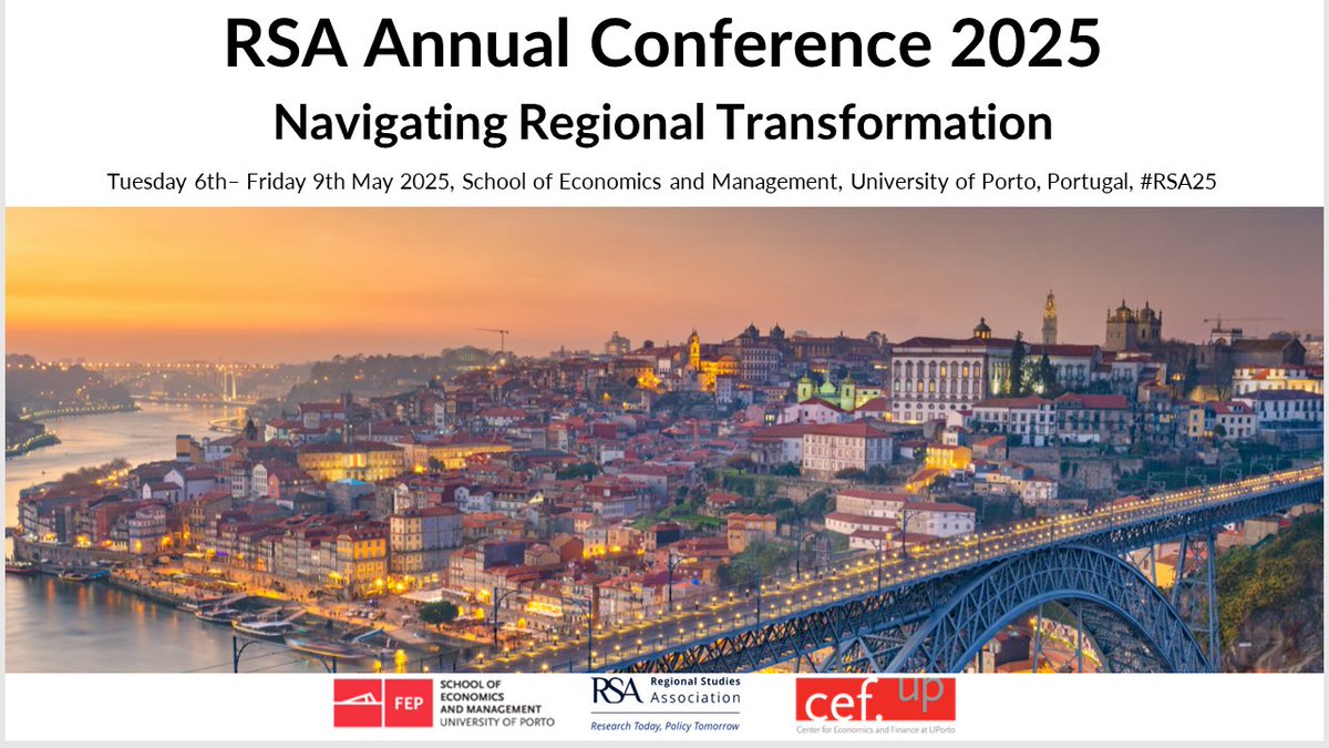🚀We are delighted that our next Annual Conference will be in the beautiful city of Porto, Portugal 🇵🇹 

For more information on #RSA25 and view the CfP, please go to

🛜 bit.ly/RSAAC25

🔁🛶🍷🤩