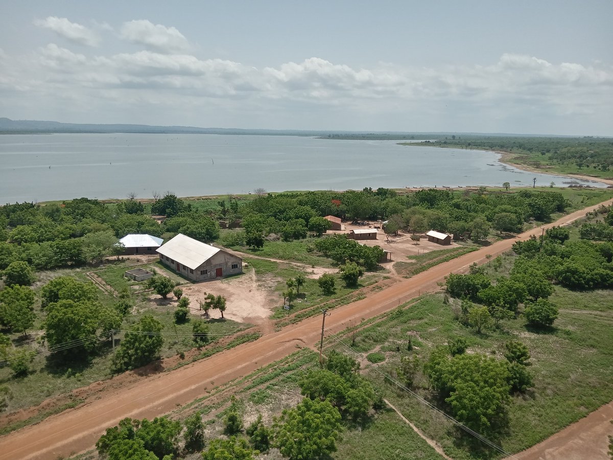 The view of Bruben Island, where the Mem-Chemfre and Bruben Community network has been established. snetgh.org/mem-chemfre.php