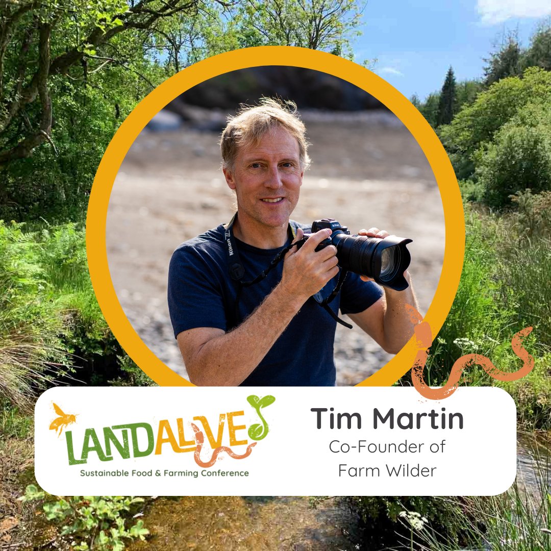 LandAliveSW's tweet photo. 🚜 Speaker announcement 🚜  

 Tim Martin - Co-Founder of Farm Wilder 

Buy your ticket now> https://t.co/r2AJcdmuKQ   

#RegenerativeFarming #Sustainability #soilhealth #slowfood #conferenceinference https://t.co/ffI6N7mI8L