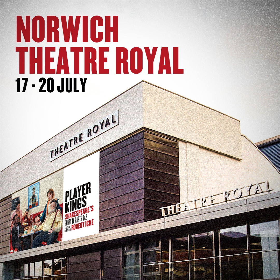 Now reigning over Norwich.  

#PlayerKingsThePlay begins performances at <a href="/NorwichTheatre/">Norwich Theatre</a> TONIGHT until 20 July.