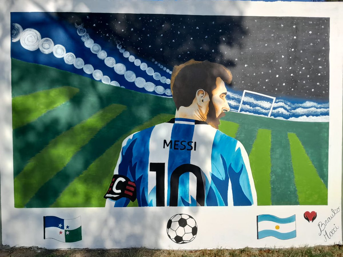 pero mirá el mural q se mandaron los pibitos en el autódromo de Avellaneda