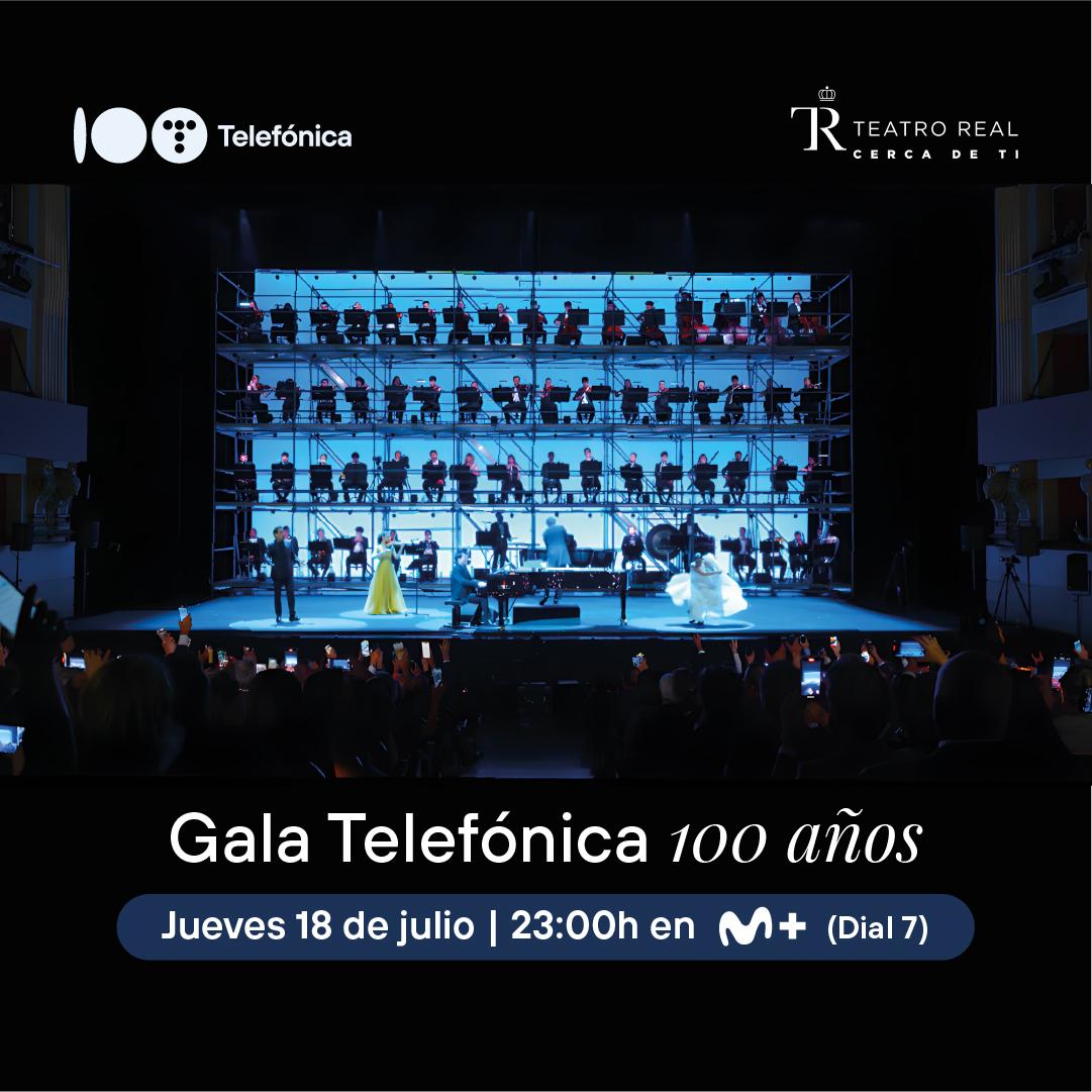 ¿Te quedaste con ganas de ver a la Orquesta de la Escuela junto a Juan Diego Flórez, Lang Lang, o María Dueñas en la Gala del Centenario de @telefonica? Todos dirigidos por David Afkham en el Teatro Real.

 Mañana a las 23:00h podrás disfrutarlo en Dial 7 de Movistar Plus+