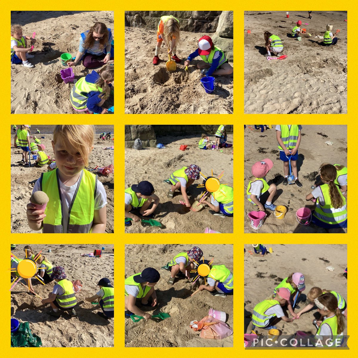 CpsYear1's tweet photo. 1KE have had an incredible time at the beach today! The sun was shining and lots of fun was had! ☀️🦀🏰🪣 Thank you so much to our parent helpers too! ⭐️⭐️⭐️⭐️⭐️ https://t.co/jGyiv7g9hv