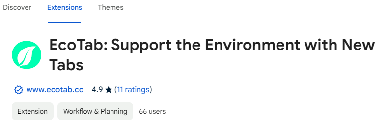 EcotabCo's tweet photo. 🌟 We're verified! EcoTab is officially Chrome Store verified, making your impact on the planet even more trustworthy. Browse, benefit, and breathe easy with us! 🌍✅ #EcoTab #ChromeVerified #Chrome #AI https://t.co/xGVnacN3F3