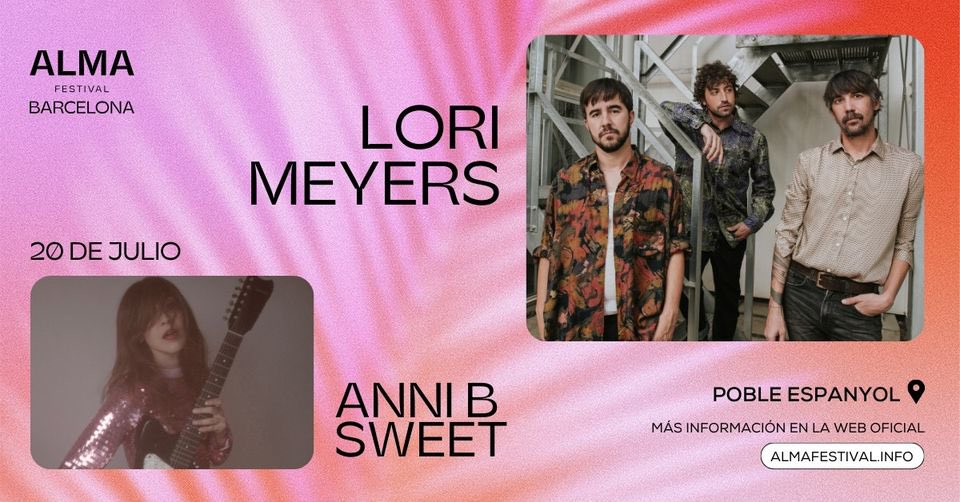Annibsweet's tweet photo. Ya tocaba volver 
🙌🏽❤️BARCELONA❤️🙌🏽 
y compartiendo cartel de la mejor manera posible @lorimeyersband y @thecrabapples 🚀 @alma_festival 
¡¡Este sábado 20 de julio nos vemos!! 
¡Qué alegría! 🥹 https://t.co/LqzyZDCHx5