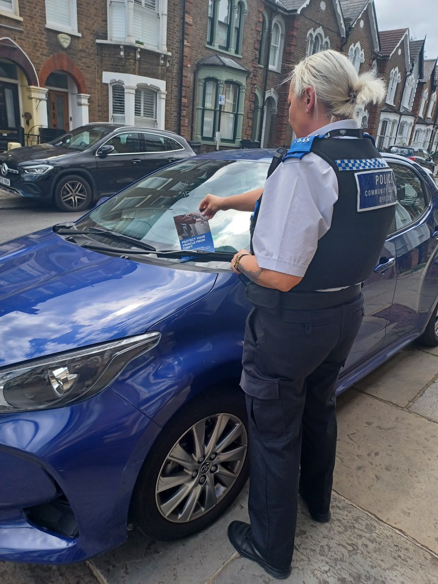 Your SNT was out yesterday leafletting at Chetwynd Road NW5 in response to recent vehicle theft incidents in the area. 

Vehicle theft crime prevention link: met.police.uk/cp/crime-preve…