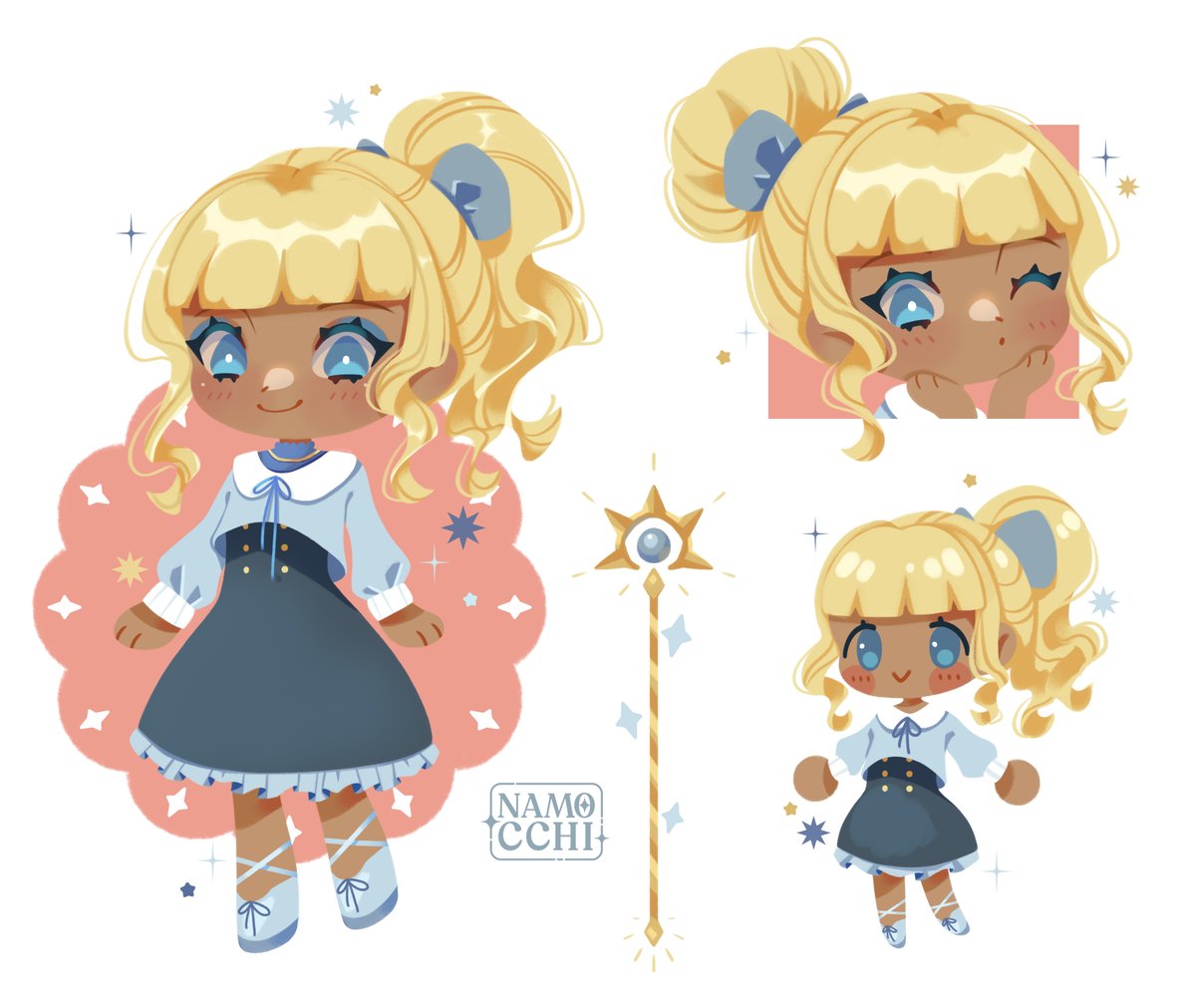 🌟CHARACTER SHEET GIVEAWAY!!🌟

please like &amp; rt, drop reference of your OC's or favorite characters in the comments! 
I really like doing these chibi character sheets, i'd love to practice some more and give them away :')

I will pick TWO people randomly on july 24th💖