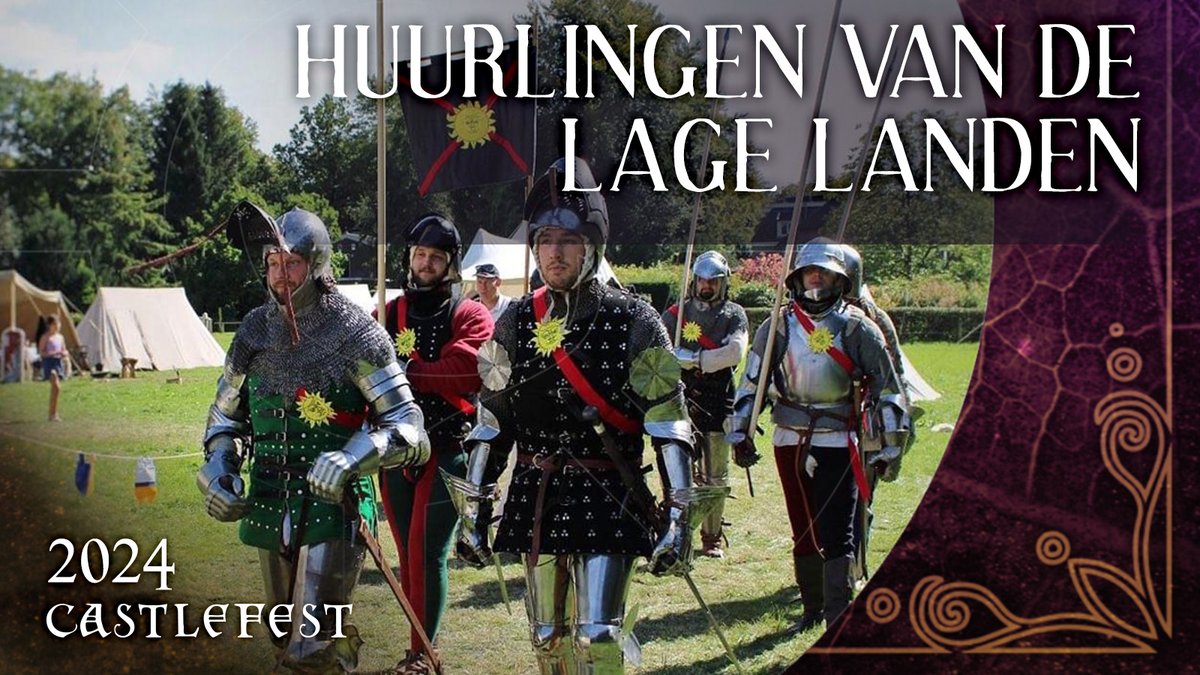 The ‘Huurlingen van de Lage Landen’, a late 15th-century reenactment group, bring the late Middle Ages to life at Castlefest 2024. Step into their fully furnished camp and experience daily life as it was back then.

Will you visit? bit.ly/CF24Huurlingen