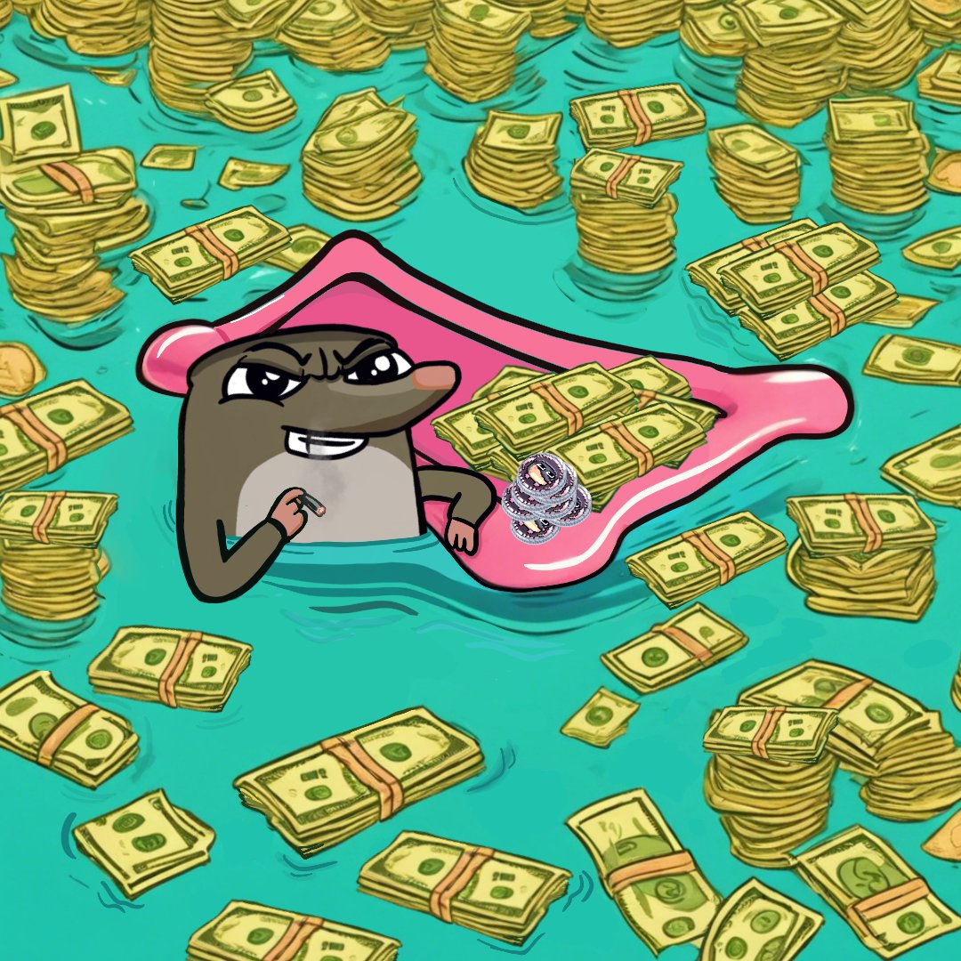 smolecoin's tweet photo. When you're swimming in cash, every day feels like a $smole day.

#smolearmy #smolevibes #memecoin https://t.co/2krjNcbxlF