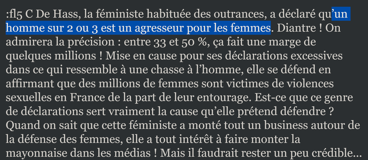 EclairagesFR's tweet photo. @tcabarrus Je ne fais pas confiance à Caroline de Haas (présidente de la société de conseil Egae) pour ce qui a trait aux faits. https://t.co/nQV4hsXd4d