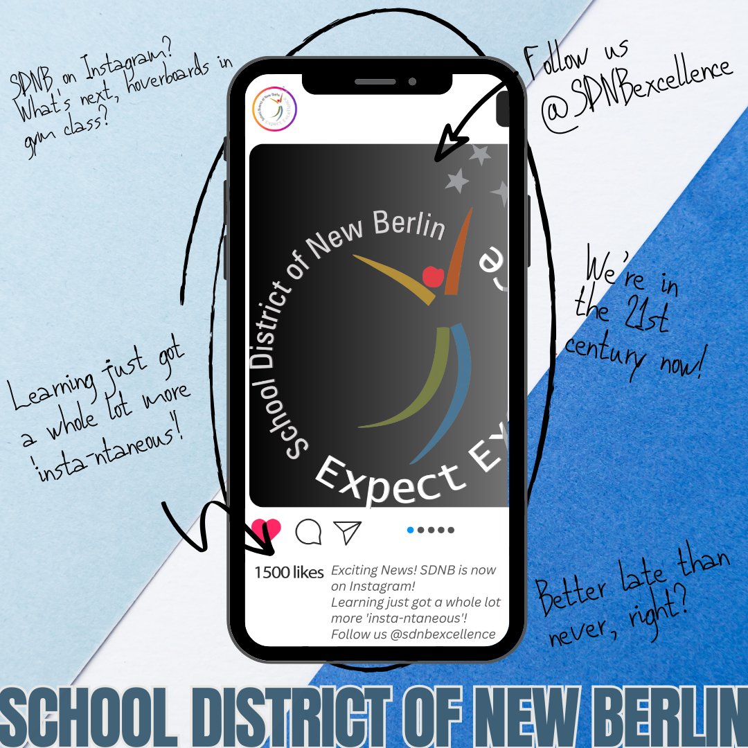 Exciting news! SDNB is now on Instagram! 

Learning just got a whole lot more 'insta-taneous'! Follow us @sdnbexcellence to stay updated on everything happening, from in the classrooms to school district events! #SDNB