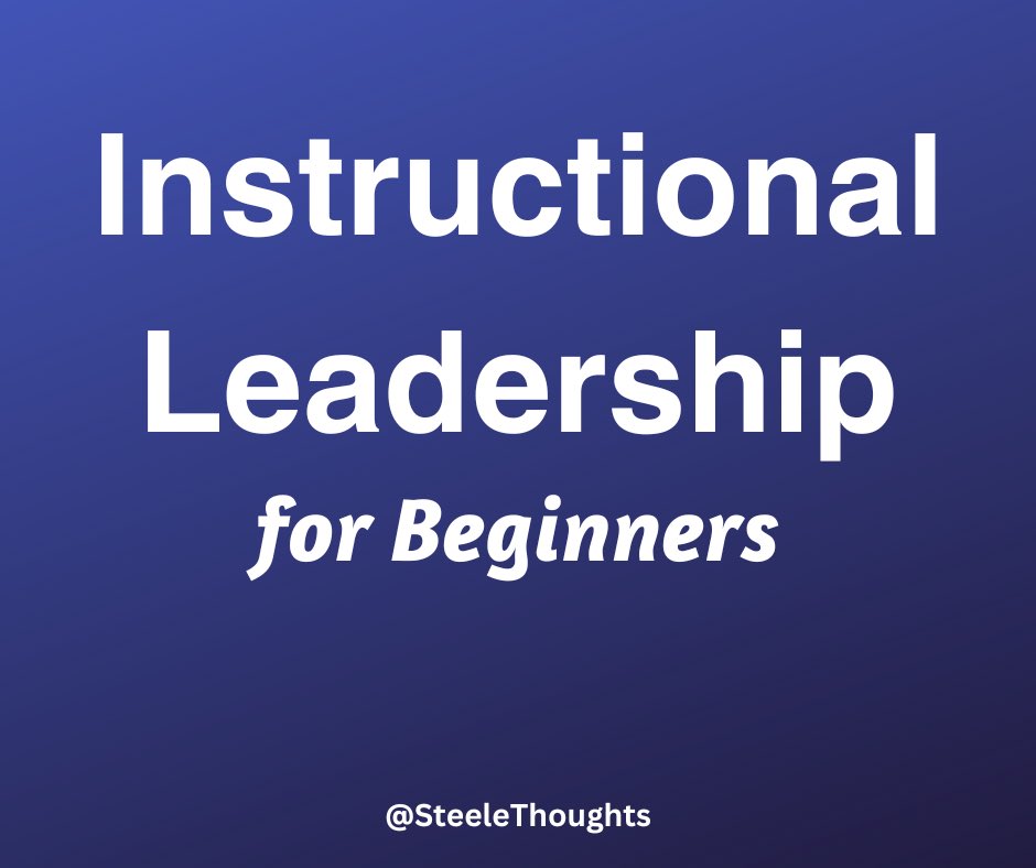 Instructional Leadership is crucial.  But it can seem intimidating, elusive, and even mysterious.  Here’s the great news: It’s not rocket science!

Here are ten simple strategies that will ensure you add value to the instructional program. 

steelethoughts.com/2024/07/instru…