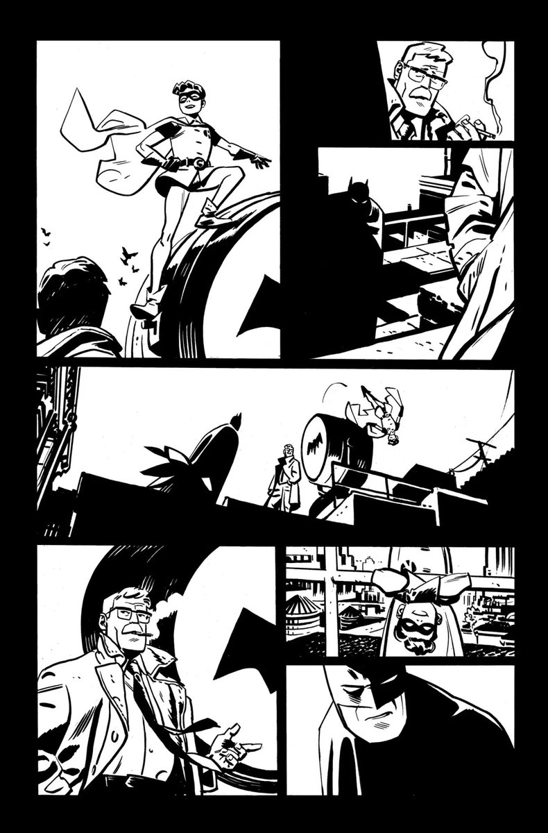 amarino2814's tweet photo. Just look at these drop dead gorgeous pages by @ChrisSamnee for Batman &amp; Robin Year One! Every email from Chris is like Christmas morning. Just jaw dropping art &amp; deeply moving storytelling. Mark &amp; Chris are obviously a dream team, but witnessing them do this is simply incredible https://t.co/jy1c4LqzV7